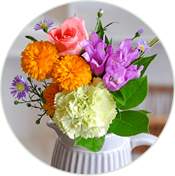 季節のお花が毎週変化していくのを楽しめる